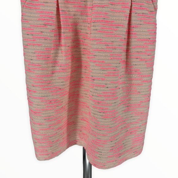 Moulinette Soeurs Anthro Pink Tweed Convertible Strapless Dress size 6 - Picture 6 of 13